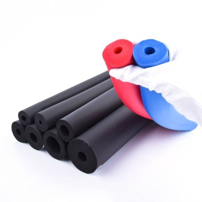 High Density Insulation Heat Hvac Continuous Coil Insulation Rubber Foam Tube / Pipe